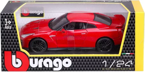  Bburago 1:24 Nissan GT-R 2017 sportautó 18-21082 