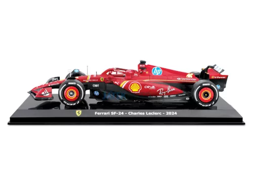 Bburago 1:24 F1 KIT - összeszerelhető modell autó / versenyautó - Ferrari/Leclerc 18-26856
