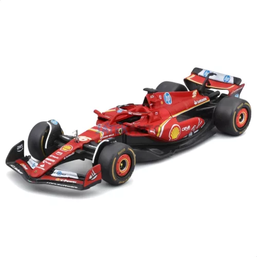Bburago 1:43 F1 versenyautó  - Ferrari F1 - 7 db-os szett demo állványon