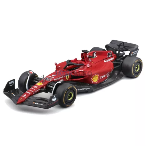 Bburago 1:43 F1 versenyautó  - Ferrari F1 - 7 db-os szett demo állványon