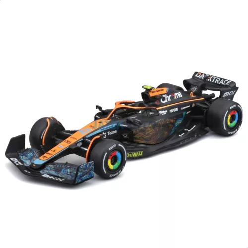 Bburago 1:43 F1 versenyautó - Mclaren F1 - 7 db-os szett demo állványon 18-38169