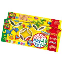 SES Creative - gyurma 8 tégelyes készlet formákkal