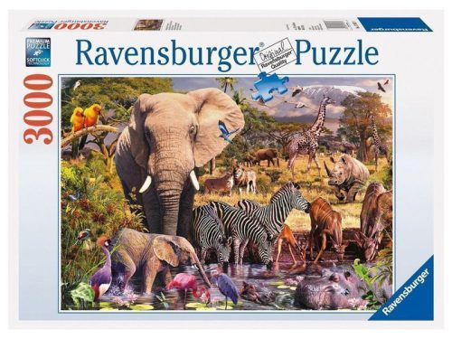 Ravensburger Puzzle 3000 db - Afrikai állatvilág