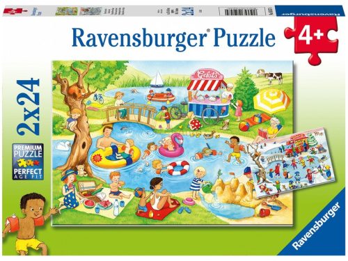 Ravensburger Puzzle 2x24 db Szabadidő a tengerparton