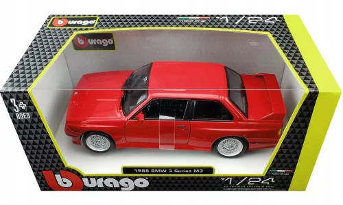 Bburago 1:24 BMW M3 (E30) 1988 - 18-21100 Piros