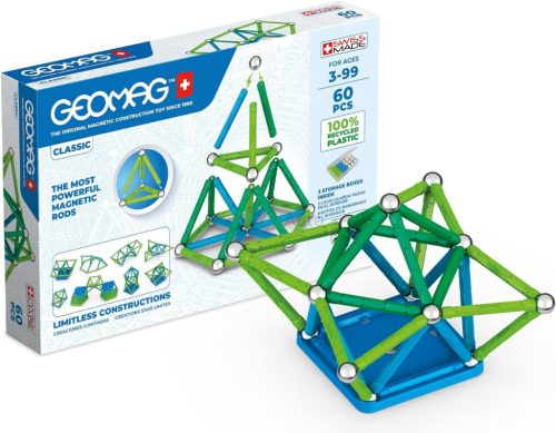 Geomag Classic Recycled 60 darabos mágneses építőjáték