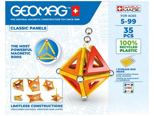 Geomag Classic Panel 35 darabos mágneses építőjáték