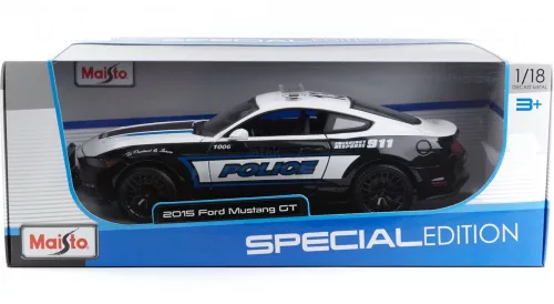 Maisto 1:18 Ford Mustang GT Police rendőrautó