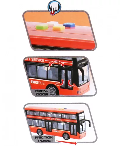 WenYi Városi emeletes busz nyitható ajtókkal, fénnyel és hanggal, lendkerekes kivitel