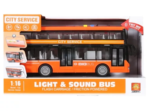 WenYi Városi emeletes busz nyitható ajtókkal, fénnyel és hanggal, lendkerekes kivitel