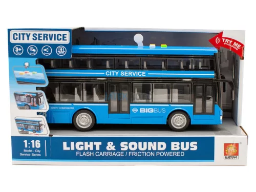 WenYi Városi emeletes busz nyitható ajtókkal, fénnyel és hanggal, lendkerekes kivitel