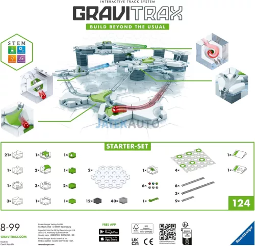 Gravitrax 100 darabos golyópálya kezdőkészlet