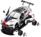 Rastar RC 1:18 BMW M8 GTE összeszerelhető távirányítós autó 97200