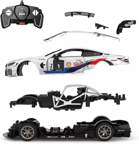 Rastar RC 1:18 BMW M8 GTE összeszerelhető távirányítós autó 97200