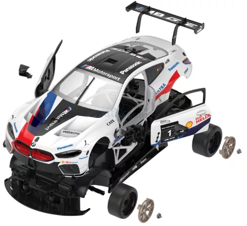 Rastar RC 1:18 BMW M8 GTE összeszerelhető távirányítós autó 97200