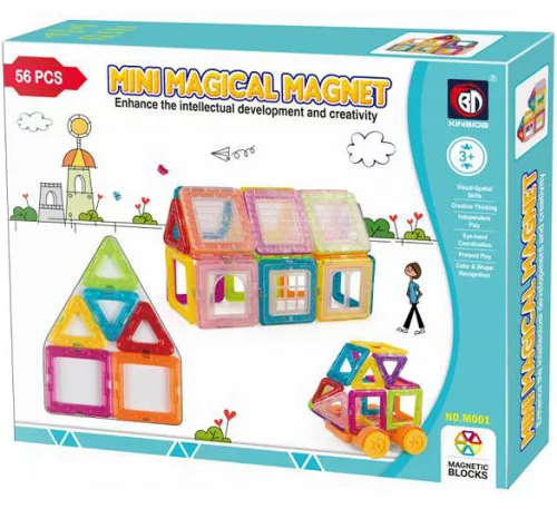 Mini Magical Magnet kreatív mágneses építőjáték 56 db-os