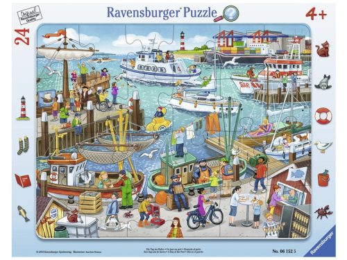 Ravensburger Egy nap a kikötőben 24 darabos puzzle