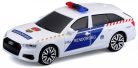 Bburago 1:43 szirénázó/villogó Audi A6 rendőrautó + Subaru Impreza WRX STI sportautó 18-31064