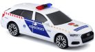 Bburago 1:43 szirénázó/villogó Audi A6 rendőrautó + Subaru Impreza WRX STI sportautó 18-31064