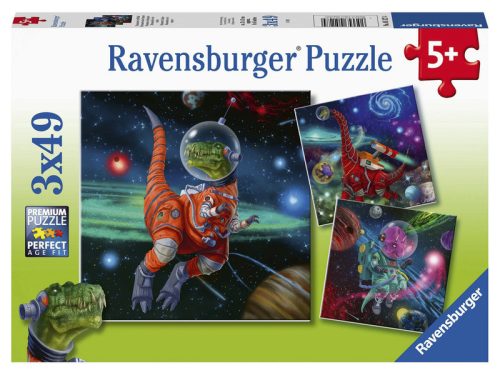 Ravensburger Puzzle 3x49 db - Galaktikus dinoszauruszok