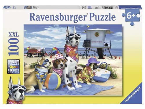 Ravensburger Puzzle 100 db - Kutyák a strandon