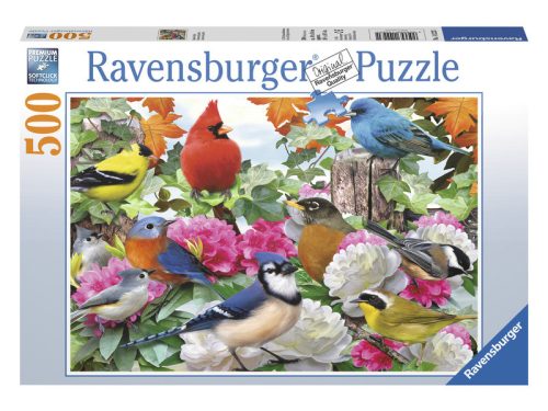 Ravensburger Puzzle 500 db - Madarak a kertben