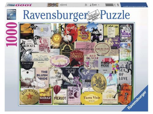 Ravensburger Puzzle 1000 db - Borcímkék