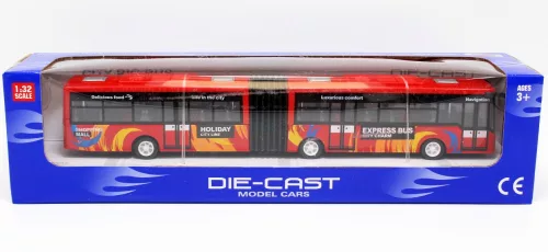 Hátrahúzós csuklós busz, 28 cm