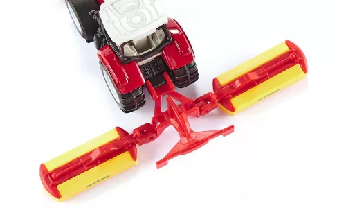 Siku 1:87 Steyr traktor Pöttinger kiegyenlítővel - 1672
