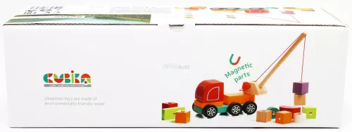 Cubika Fa darus autó mágneses rakománnyal