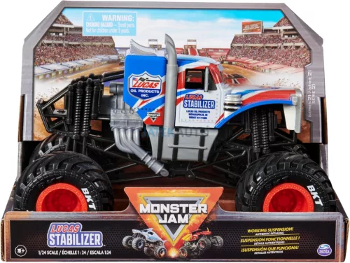 Monster Jam - Lucas Stabilizer masszív, fémházas Monster Truck 1:24