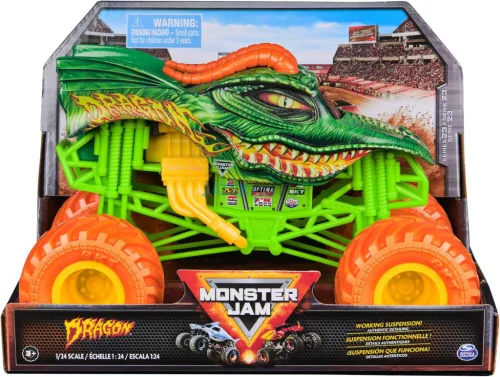 Monster Jam - Dragon masszív, fémházas Monster Truck 1:24