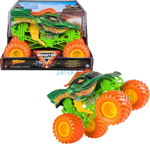 Monster Jam - Dragon masszív, fémházas Monster Truck 1:24