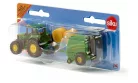 Siku 1:87 John Deere traktor bálázóval - 1665