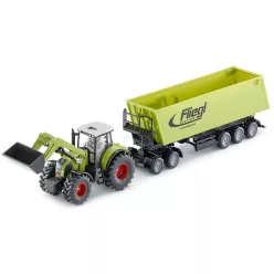   Siku Farmer 1:50 Claas Axion 850 traktor Fliegl utánfutóval - 1949