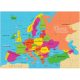 Európa térkép magyarul 48 darabos puzzle