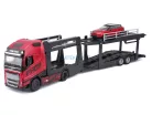 Bburago 1:43 Volvo FH16 XL 750 autószállító kamion + Land Rover LRX Concept 18-31462
