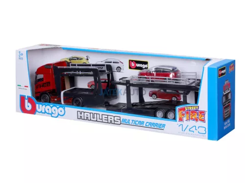 Bburago 1:43 Volvo FH16 XL 750 autószállító kamion + Land Rover LRX Concept 18-31462