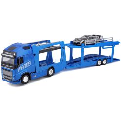   Bburago 1:43 Volvo FH16 XL 750 autószállító kamion + Porsche 911 GT2 18-31456