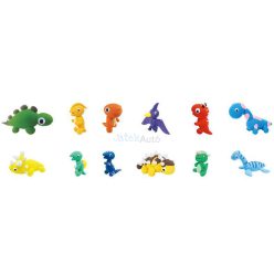 Dínós gyurmaszett 12 db/csomag