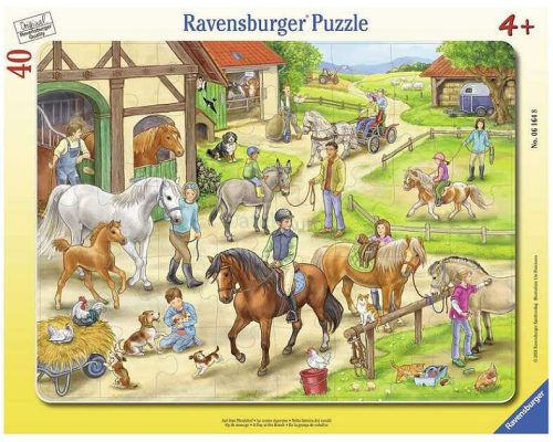 Ravensburger: A lovastanyán 40 darabos puzzle