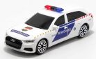Bburago 1:43 szirénázó/villogó Audi A6 Avant magyar rendőrautó 18-31053