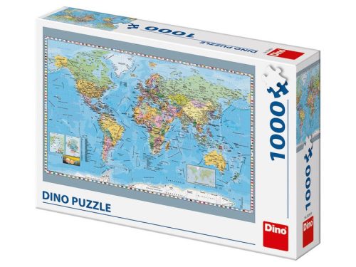 Dino Puzzle 1000 pcs - Politikai világtérkép