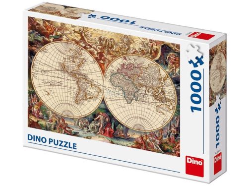 Dino Történelmi világtérkép 1000 darabos puzzle