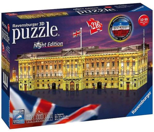 Buckingham palota fénnyel 216 darabos 3D puzzle