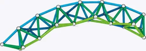 Geomag Classic Recycled 142 darabos mágneses építőjáték