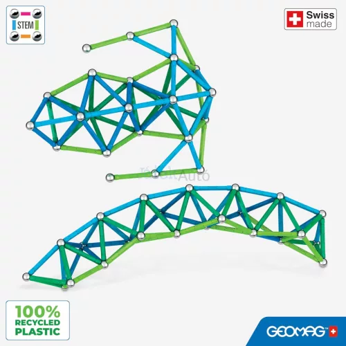 Geomag Classic Recycled 142 darabos mágneses építőjáték