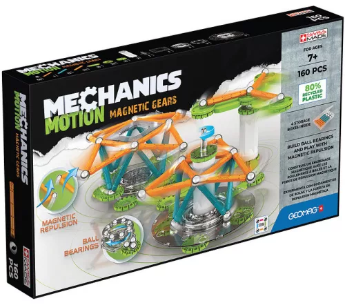 Geomag Mechanics Motion 160 darabos mágneses építőjáték