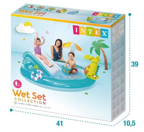 Intex 57165NP Aligátor játékcenter 201x170x84 cm