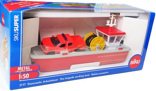 Siku 1:50 Tűzoltósági komp hajó  + Ford F150 Pick Up - 2117